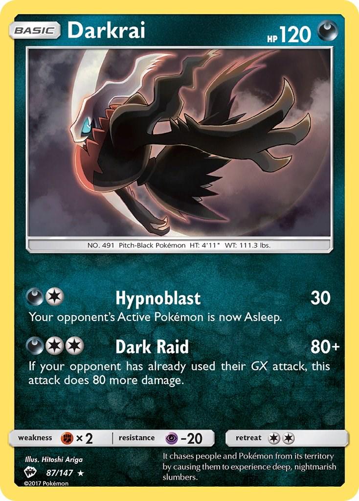 Darkrai #87/147 - Burning Shadows Pokémon TCG single card