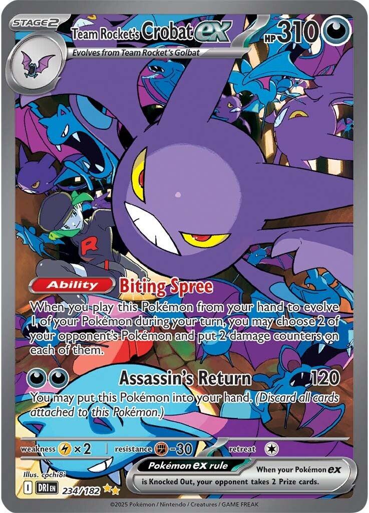 Team Rocket's Crobat ex #234/182 - Destined Rivals