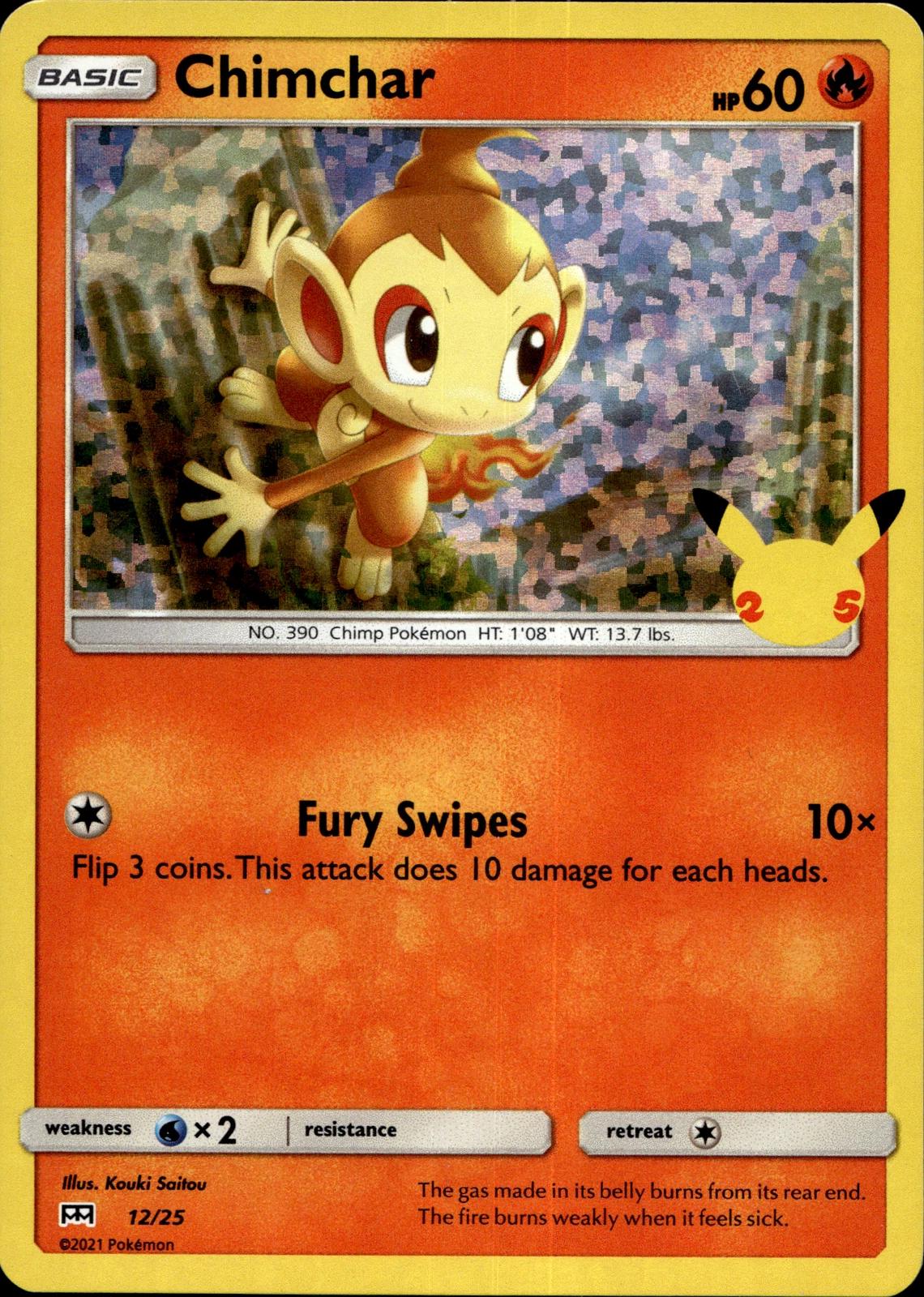 Chimchar #12/25 - McDonald's 25th Anniversary Promos product image