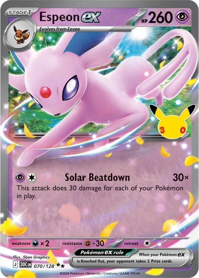 Espeon ex #070/128 - 30th Celebration