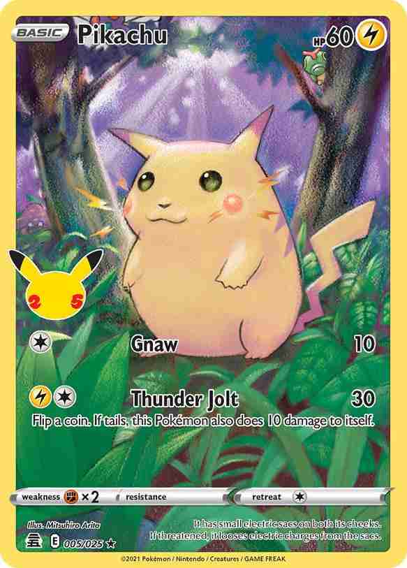 Pikachu #005/025 - Celebrations