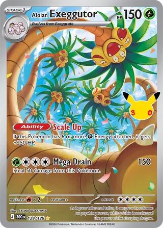 Alolan Exeggutor #129/128 - 30th Celebration