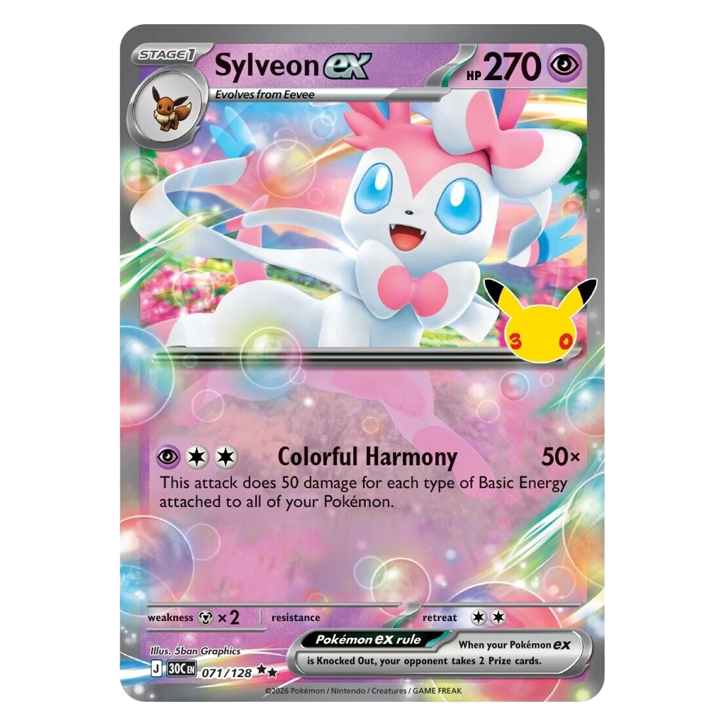 Pokémon TCG: 30th Celebration Sylveon ex Tin