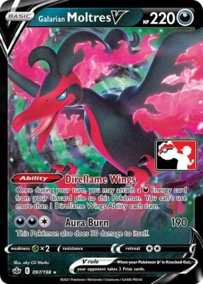 Galarian Moltres V 097/198 - Prize Pack Series One - Single Cards | RareTCG