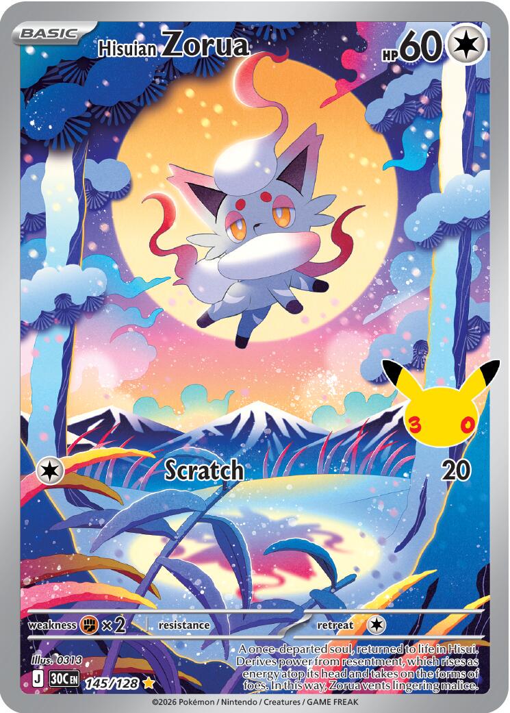 Hisuian Zorua #145/128 - 30th Celebration