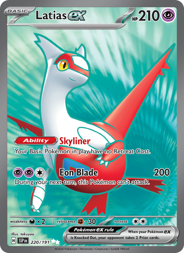 Latias ex 220/191 - Surging Sparks - Single Cards | RareTCG