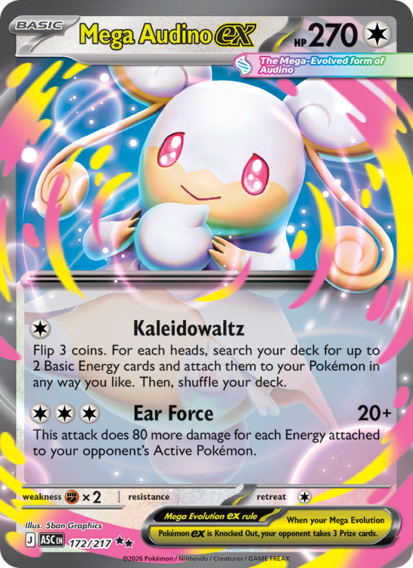 Mega Audino ex 172/217 - Ascended Heroes - Single Cards | RareTCG
