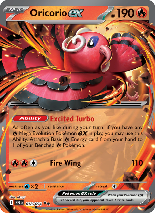 Oricorio ex 018/080 - Inferno X - Single Cards | RareTCG