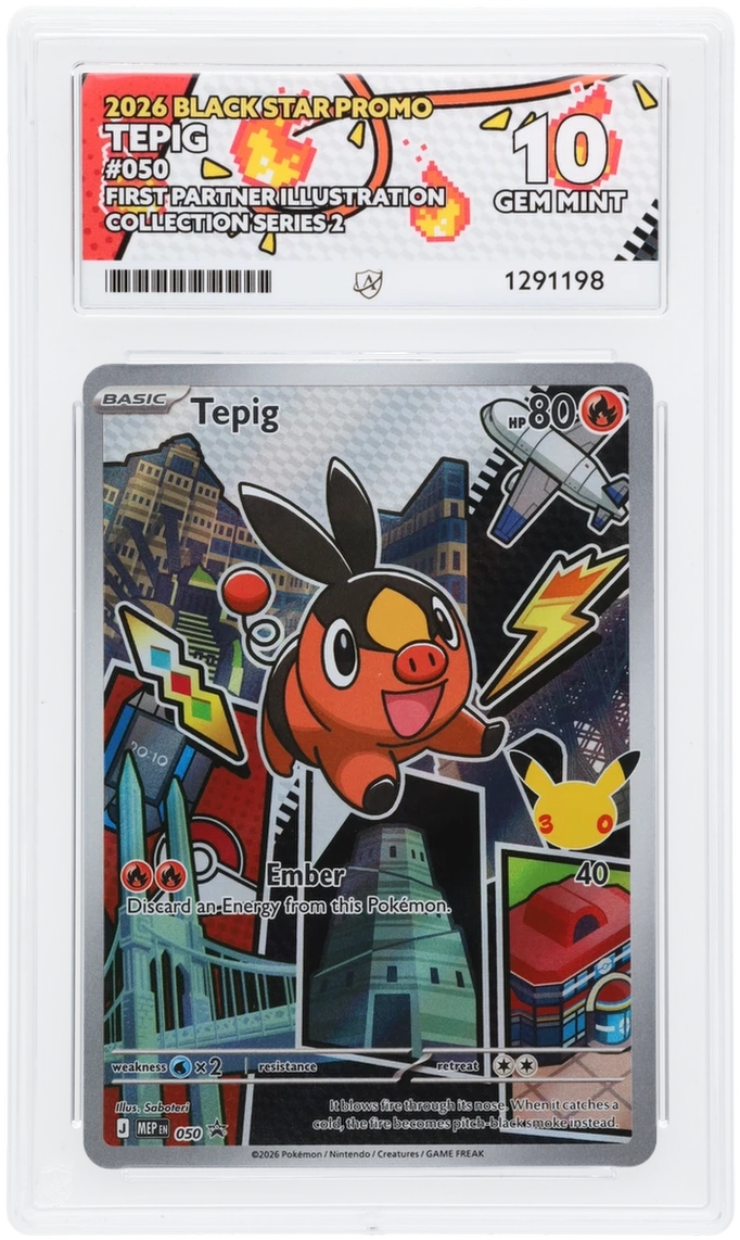 Tepig #050 - Mega Evolution Promos - ACE 10.0 GEM MINT