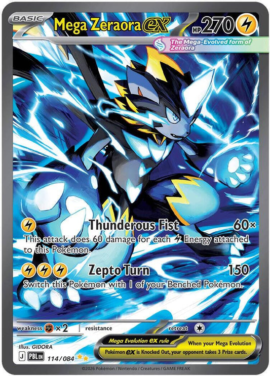 Mega Zeraora ex #114/084 - Pitch Black