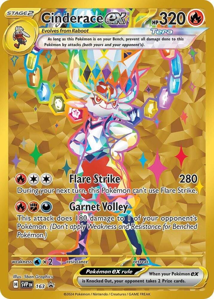 Cinderace ex #163 - Scarlet & Violet Promo Pokémon TCG single card
