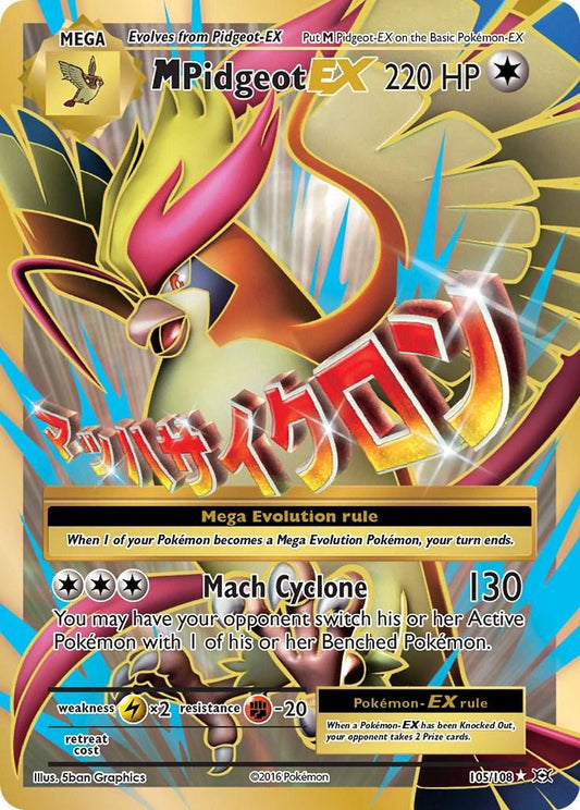 M Pidgeot EX (Full Art) #105/108 - Evolutions