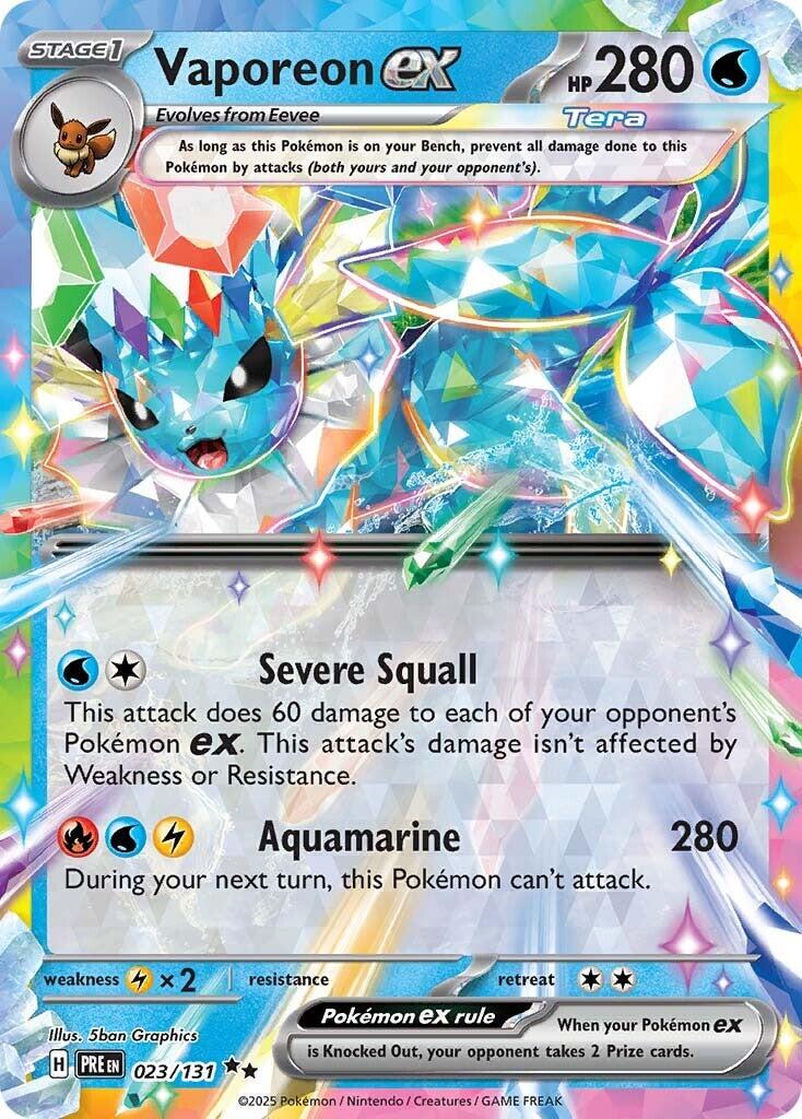 Vaporeon ex #023/131 - Prismatic Evolutions