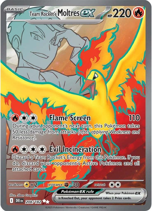 Team Rocket's Moltres ex #208/182 - Destined Rivals