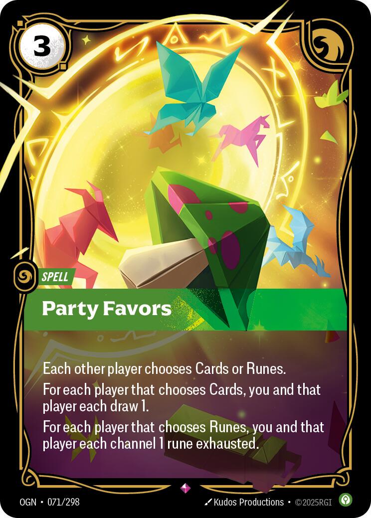 Party Favors #071/298 - Origins