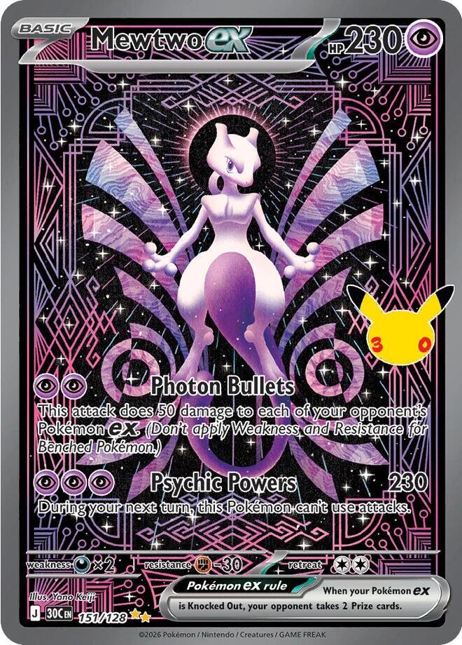 Mewtwo ex #151/128 - 30th Celebration