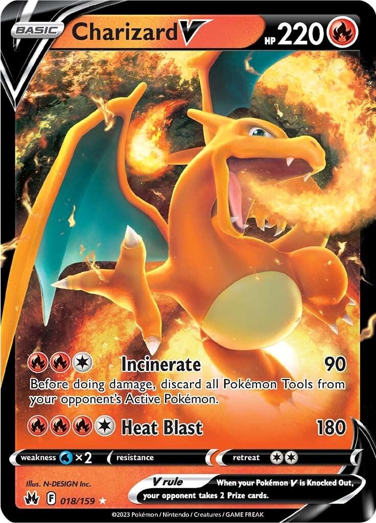 Charizard V #018/159 - Crown Zenith