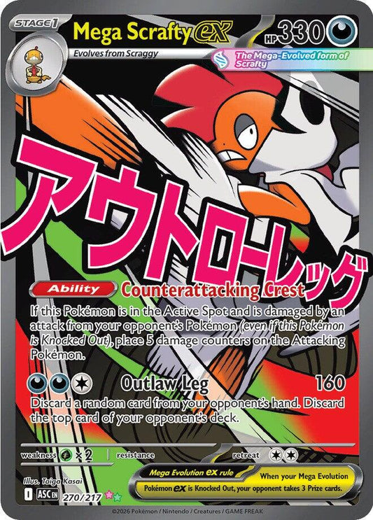Mega Scrafty ex #270/217 - Ascended Heroes