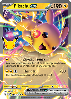 Pikachu ex #054/128 - 30th Celebration