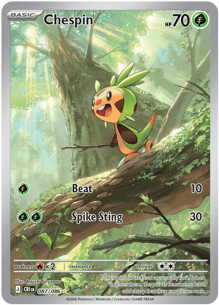 Chespin #087/086 - Chaos Rising Pokémon TCG single card