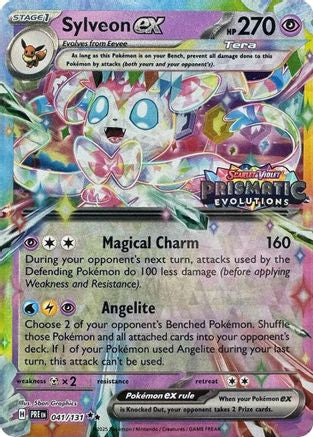 Sylveon ex - 041/131 (Prismatic Evolutions Stamp) #041/131 - Miscellaneous Cards & Products product image