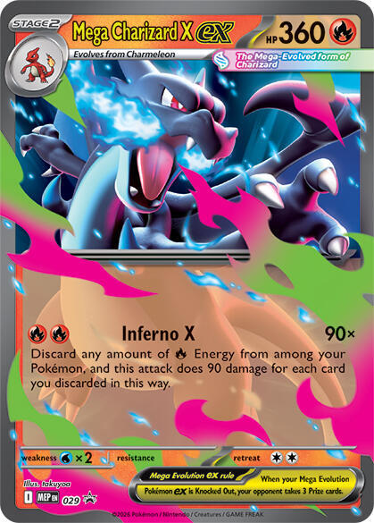 Mega Charizard X ex #029 - Mega Evolution Promos