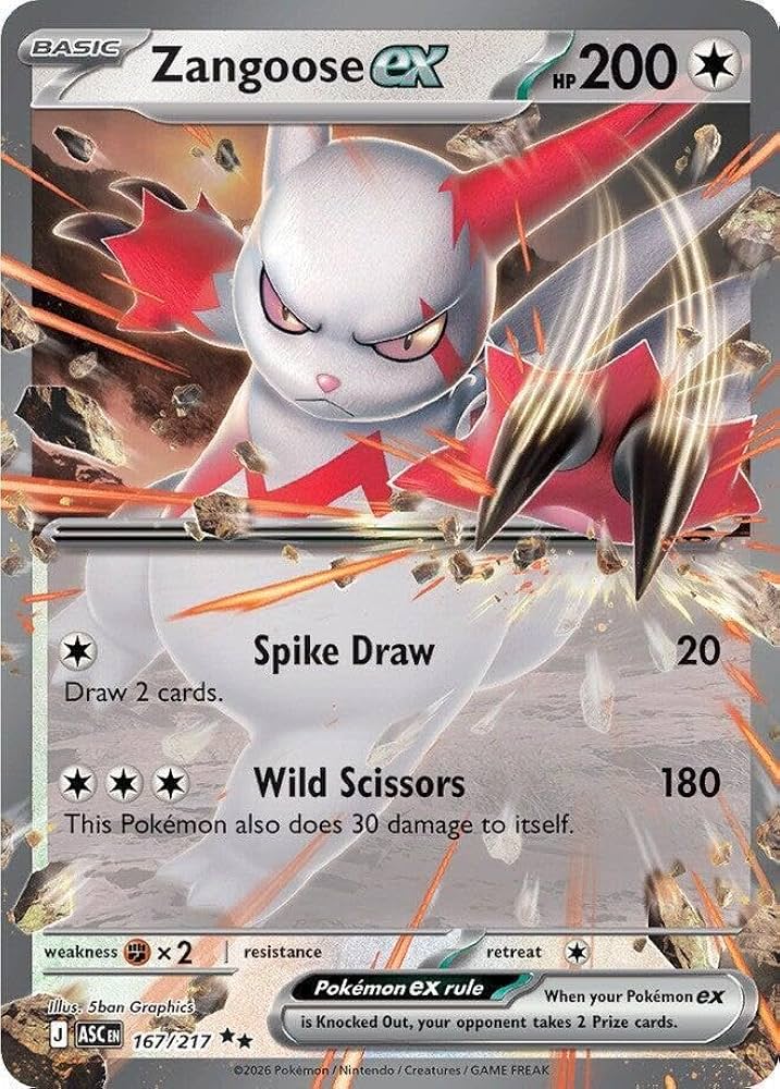 Zangoose ex #167/217 - Ascended Heroes