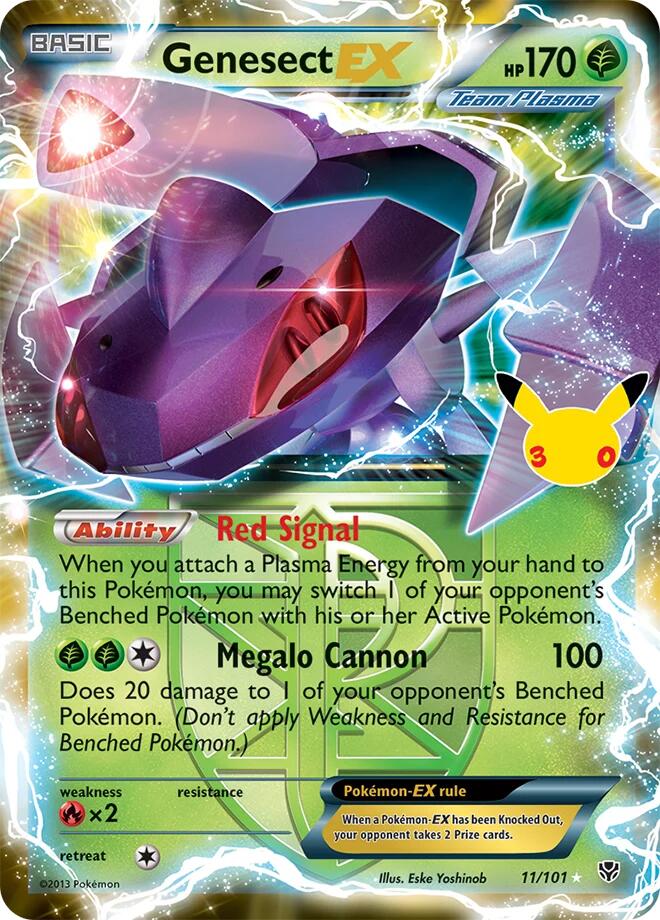 Genesect EX (Team Plasma) #11/101 - 30th Celebration: Classic Collection