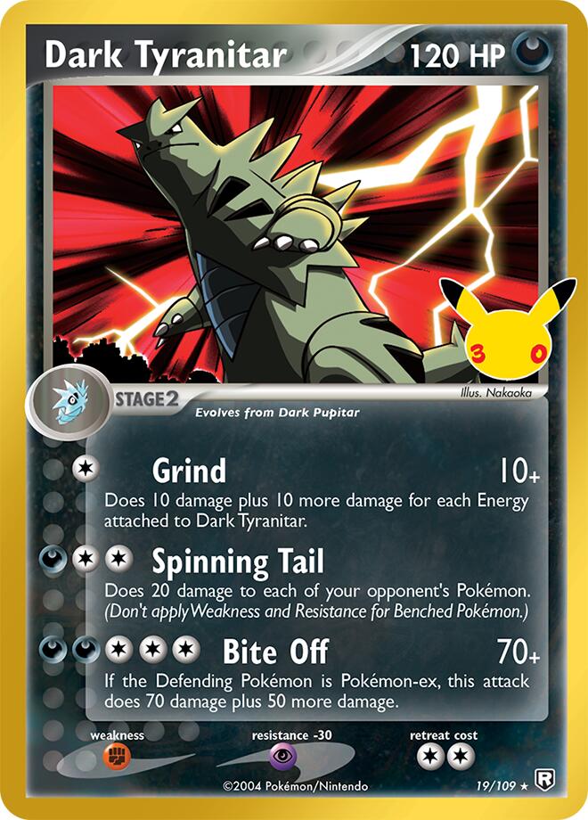 Dark Tyranitar #19/109 - 30th Celebration: Classic Collection