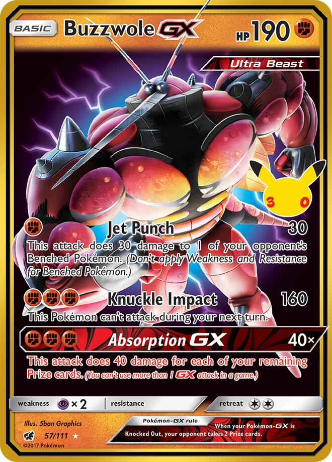 Buzzwole GX #57/111 - 30th Celebration: Classic Collection