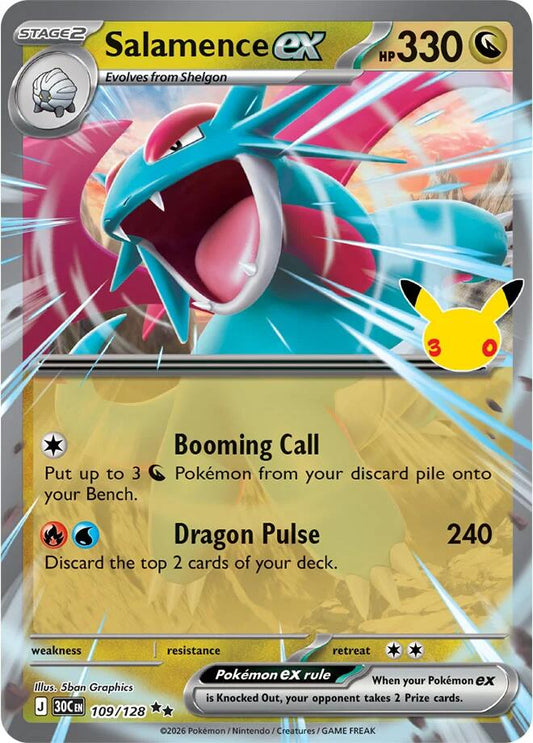 Salamence ex #109/128 - 30th Celebration
