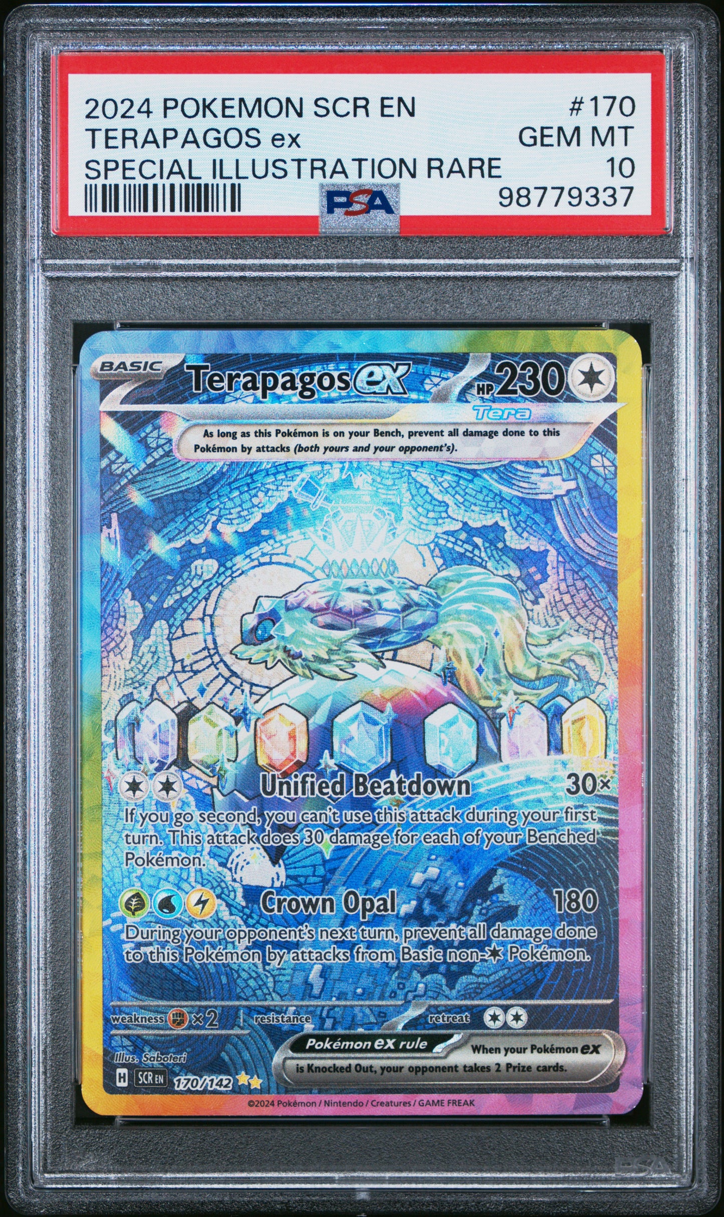Terapagos ex #170/142 - Stellar Crown - ACE 10.0 GEM MINT