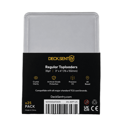 DeckSentry Premium 35pt Card Toploaders – 25 Pack