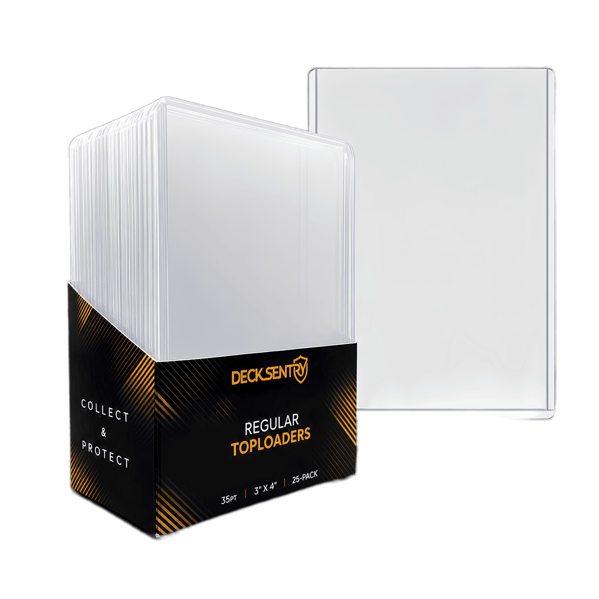 DeckSentry Premium 35pt Card Toploaders – 25 Pack