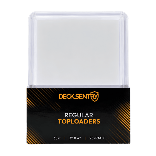 DeckSentry Premium 35pt Card Toploaders – 25 Pack