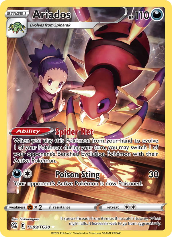 Ariados TG09/TG30 - Brilliant Stars Trainer Gallery - Single Cards | RareTCG
