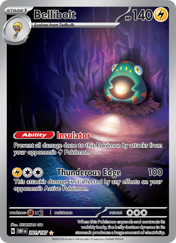 Bellibolt #201/197 - Obsidian Flames Pokémon TCG single card