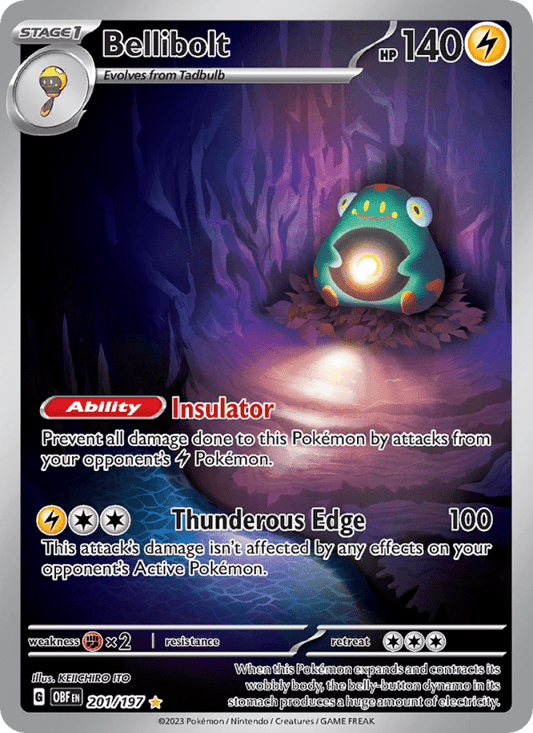Bellibolt #201/197 - Obsidian Flames Pokémon TCG single card
