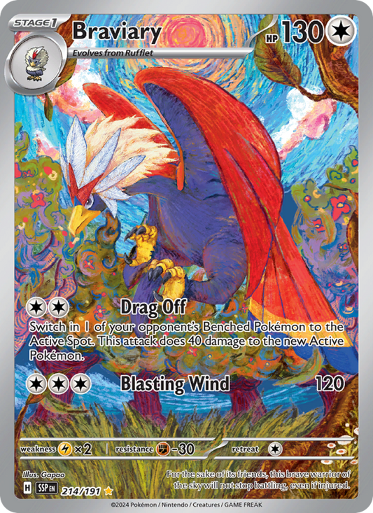 Braviary #214/191 - Surging Sparks Pokémon TCG single card
