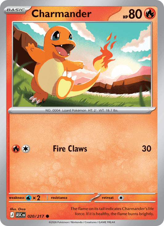 Charmander - 020/217 (Cosmos Holo) 020/217 - Miscellaneous Cards & Products - Single Cards | RareTCG