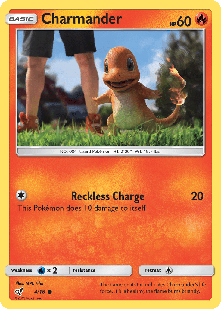 Charmander (Holo Common) 4 - Detective Pikachu - Single Cards | RareTCG