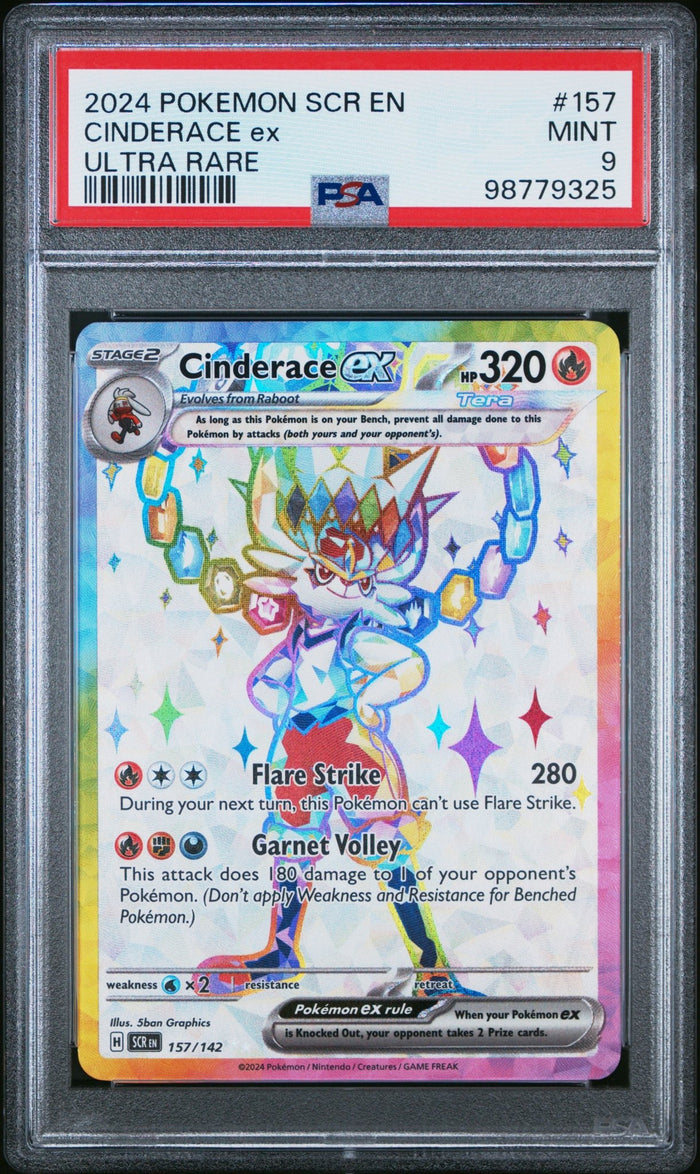 Cinderace ex 157/142 - Stellar Crown - PSA 9.0 MINT - Graded Cards | RareTCG