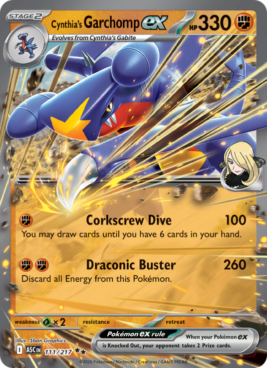 Cynthia's Garchomp ex 111/217 - Ascended Heroes - Single Cards | RareTCG