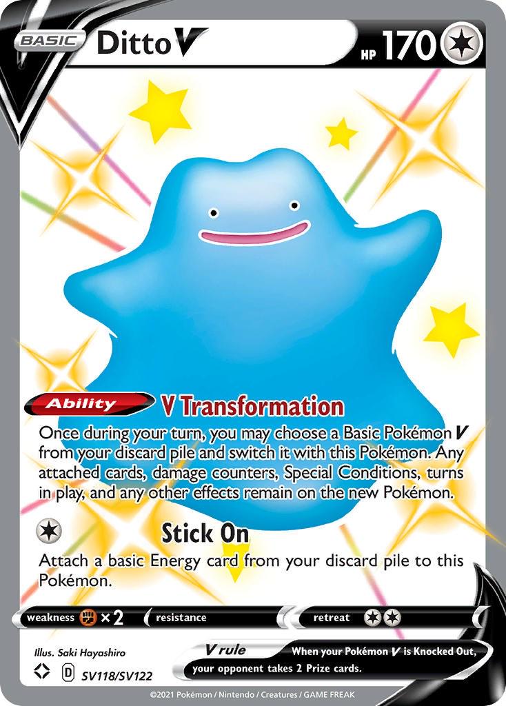Ditto V #SV118/SV122 - Shining Fates: Shiny Vault