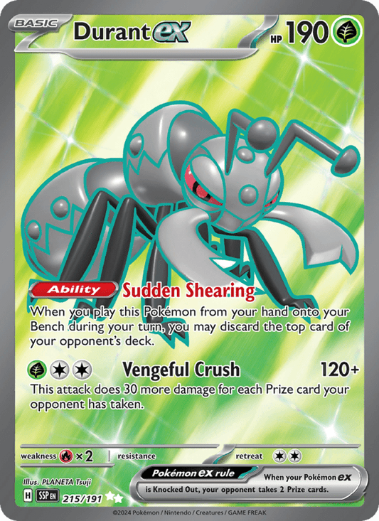 Durant ex 215/191 - Surging Sparks - Single Cards | RareTCG