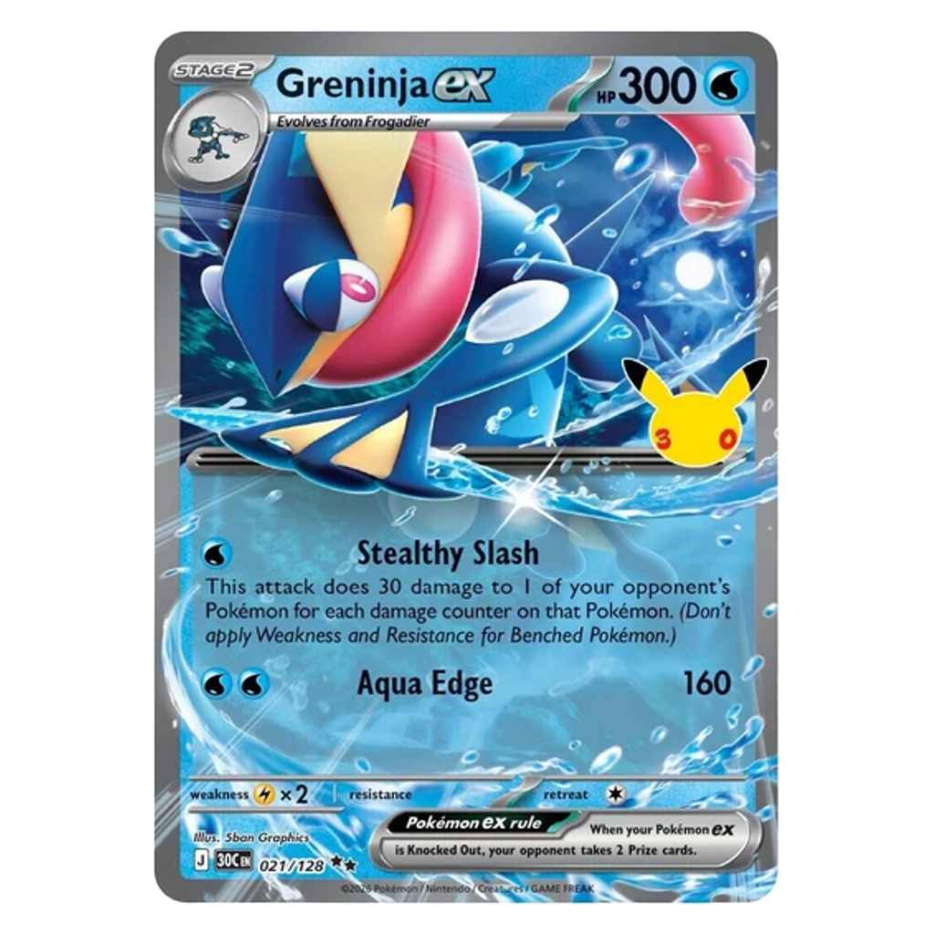 Pokémon TCG: 30th Celebration Greninja ex Tin