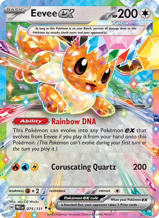 Eevee ex 075/131 - Prismatic Evolutions - Single Cards | RareTCG