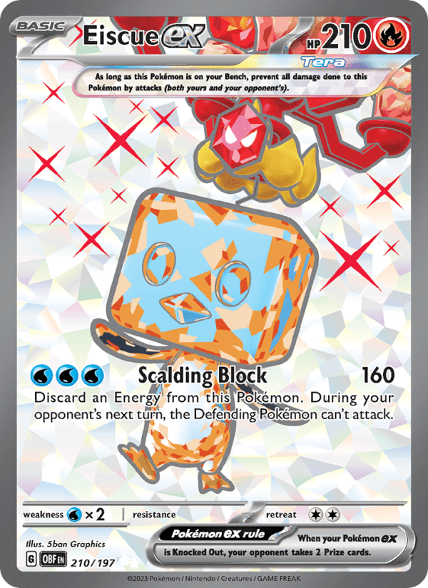 Eiscue ex 210/197 - Obsidian Flames - Single Cards | RareTCG