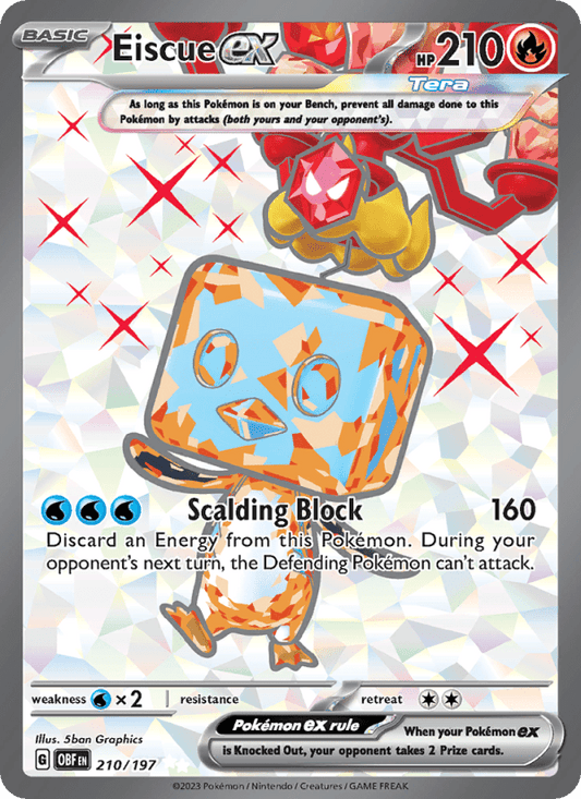 Eiscue ex 210/197 - Obsidian Flames - Single Cards | RareTCG