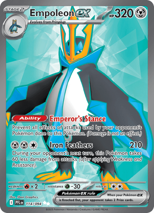 Empoleon ex 114/094 - Phantasmal Flames - Single Cards | RareTCG